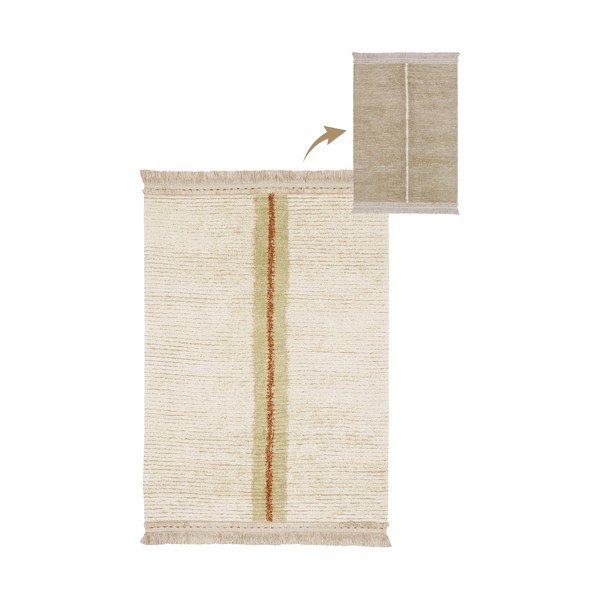 Bež bombažna preproga 140x200 cm Duetto Sage – Lorena Canals-image-3