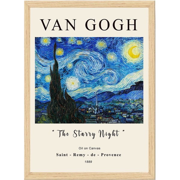 Plakat z okvirjem 35x45 cm Vincent Van Gogh – Wallity