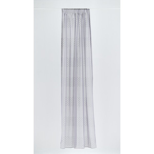 Siva prosojna zavesa 140x260 cm Aurea – Mendola Fabrics-image-1