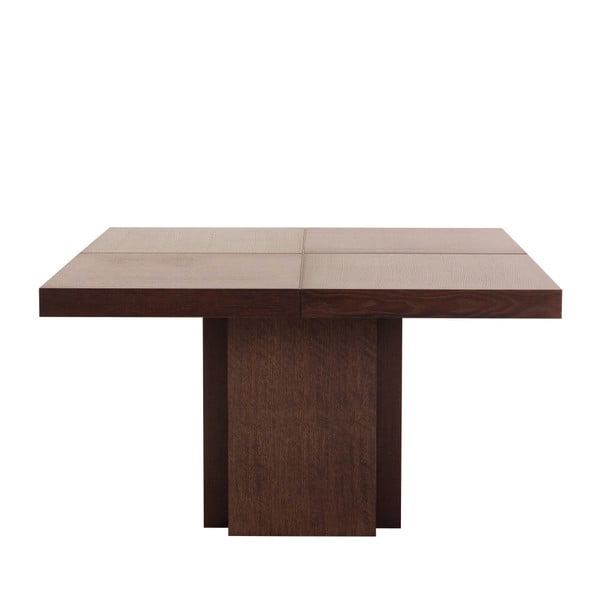 Temno rjava jedilna miza TemaHome Dusk, 130 x 130 cm