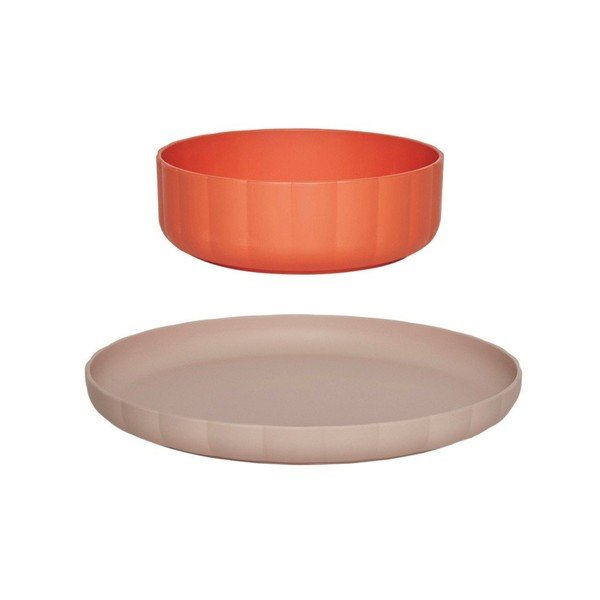 Plastičen otroški set posode 2 ks Pullo – OYOY Mini