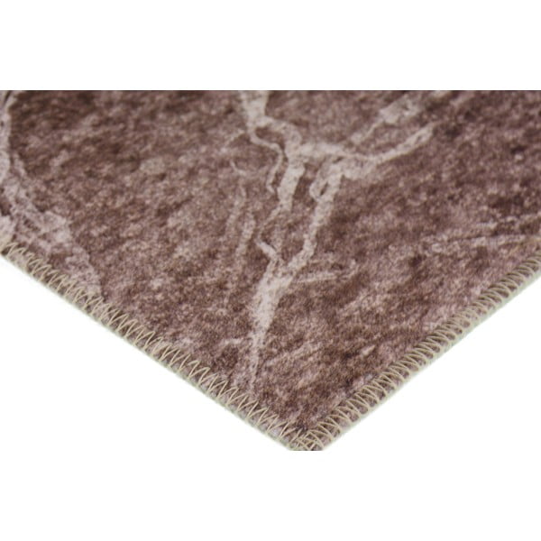 Rjavo-kremna pralna preproga 230x160 cm - Vitaus-image-2