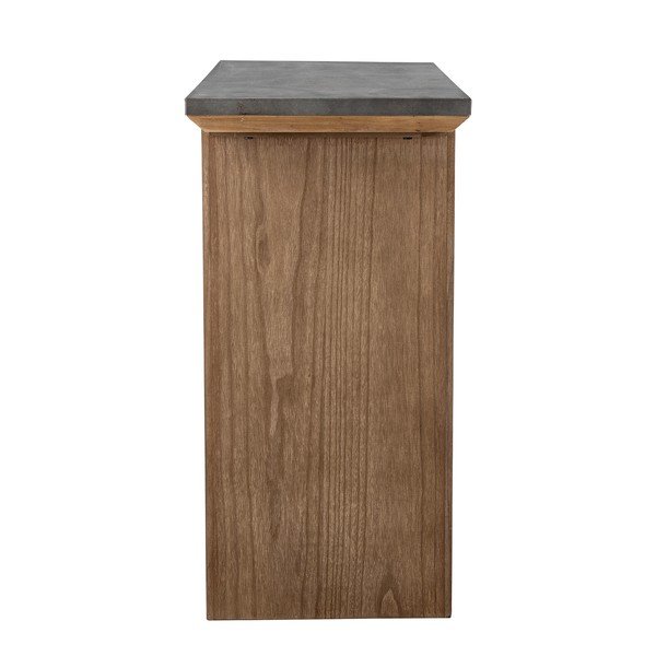 Stranska mizica s kovinsko mizno ploščo v naravni barvi 40x110 cm Riva – Bloomingville-image-3