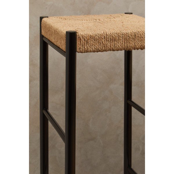 Črn/v naravni barvi barsko stol iz masivne bukve (višina sedeža 72 cm) Bandar – Premier Housewares-image-4