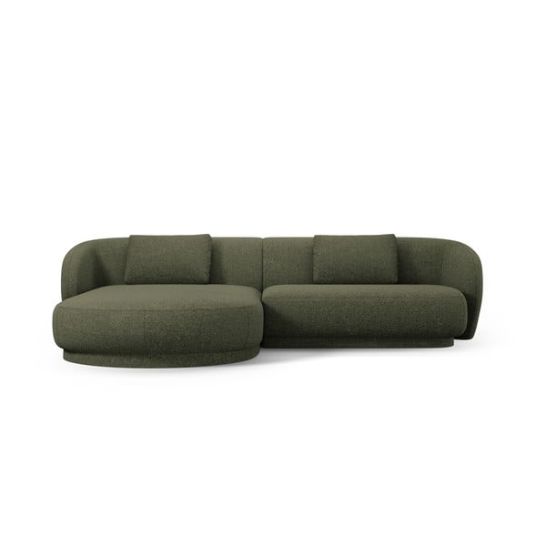 Zelena kotna sedežna garnitura Camden – Cosmopolitan Design