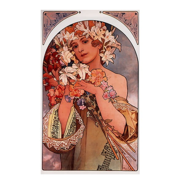 Slika Cvet, Alfons Mucha, 40x70 cm