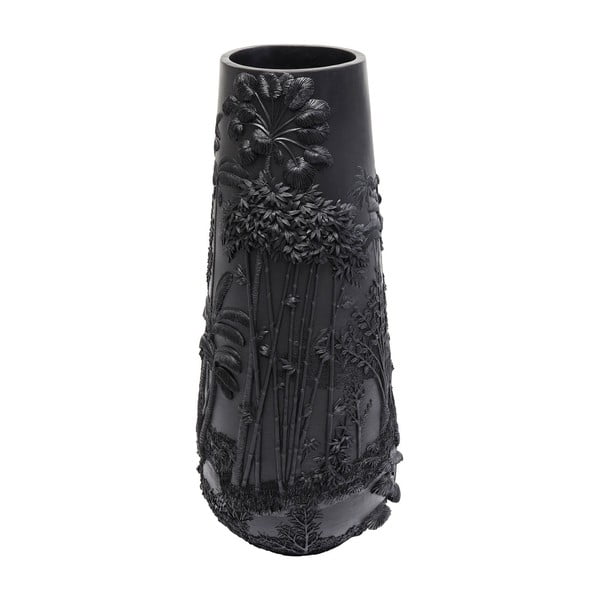 Črna vaza Kare Design Jungle, višina 83 cm