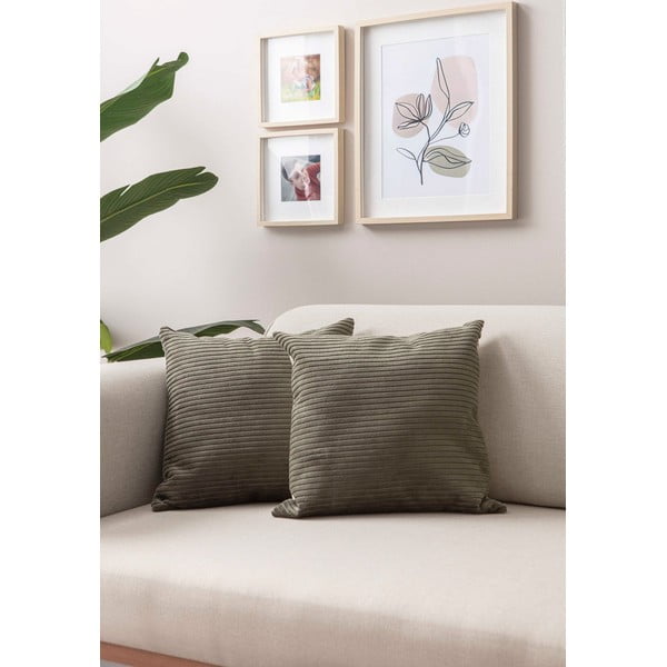 Prevleke za blazino v kompletu 2 ks iz rebrastega žameta 43x43 cm – Mioli Decor-image-1