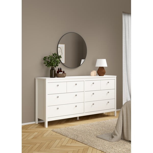 Bela nizka komoda 159x80 cm Madrid – Tvilum-image-1