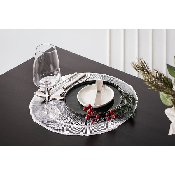 Srebren pogrinjek TisecoHome Studio, ⌀ 38 cm-image-1