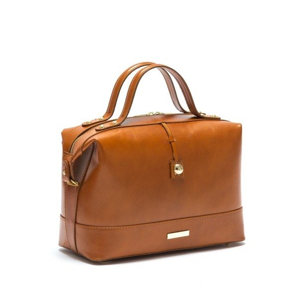 Usnjena torbica Anna Luchini 355L Cognac-image-3