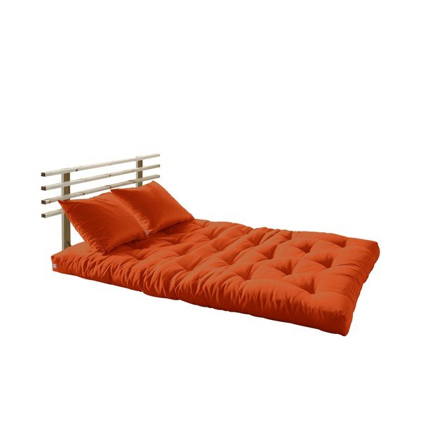 Raztegljiv kavč Karup Shin Sano Natur/Oranžna-image-3