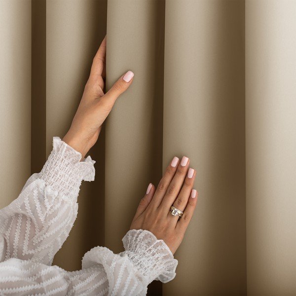 Bež zavesa za delno zatemnitev 140x250 cm Carli Tie – Restilo-image-2