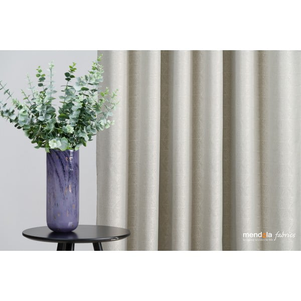 Bež zavesa 140x260 cm Teorema – Mendola Fabrics-image-3
