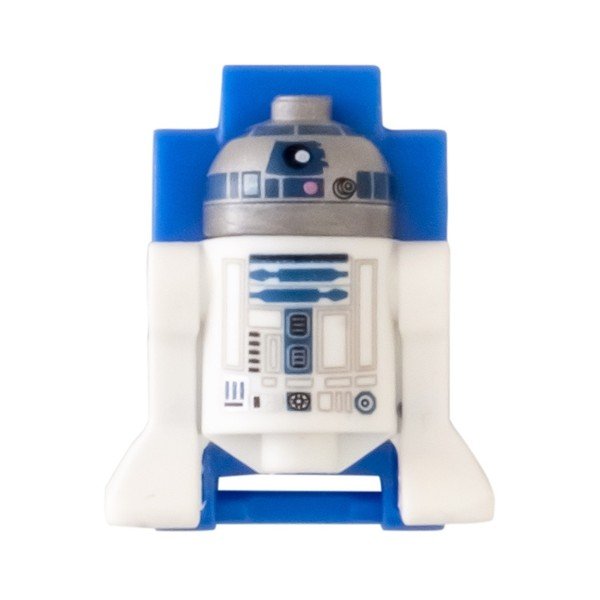 Otroška modra, črno-bela ura s figurico LEGO® Star Wars R2D2-image-2