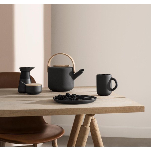 Črn čajnik iz kamenine 1,25 l Theo – Stelton-image-1