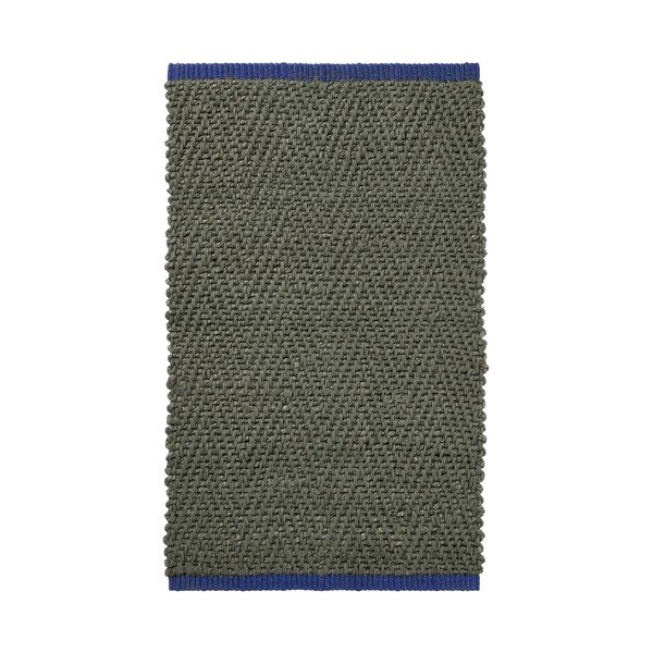 Temno zelena preproga iz jute 50x80 cm Notes – Mette Ditmer Denmark