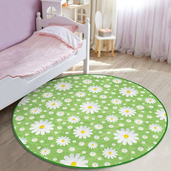 Zelena otroška preproga ø 120 cm Comfort – Mila Home-image-1