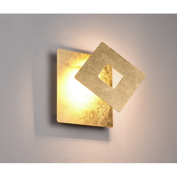 LED stenska svetilka v zlati barvi Leano – Trio-image-1