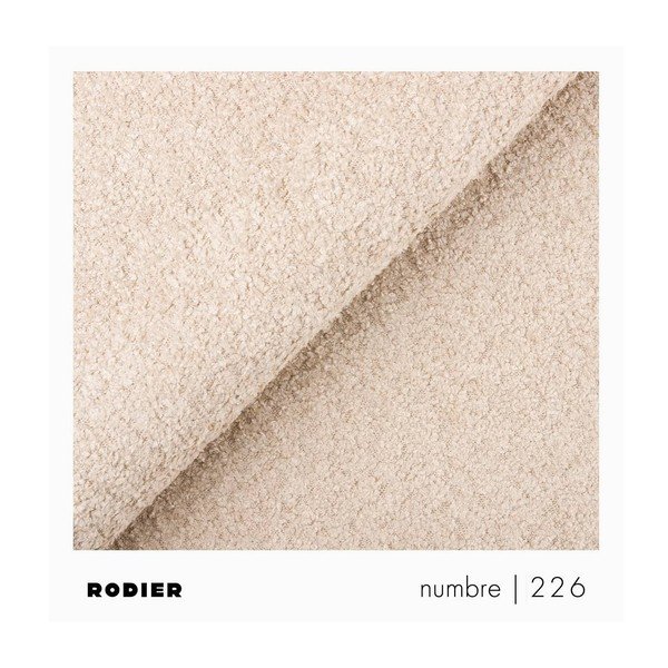 Bež tabure iz tkanine bouclé Rene – Rodier-image-4