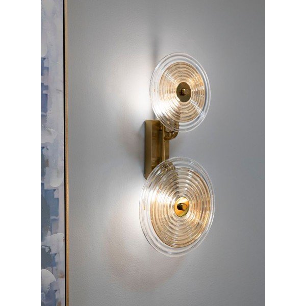 Steklena stenska svetilka v zlati barvi Venice – Mauro Ferretti-image-1