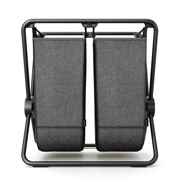 Temno siv tekstilni zložljiv koš za perilo 200 l – simplehuman-image-2