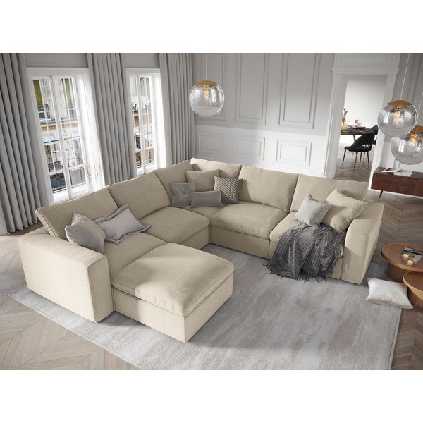 Bež kotni del modularne zofe Windsor & Co Sofas Galaxy-image-4
