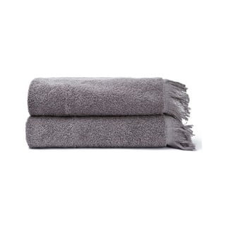2-delni komplet sivih brisač iz 100 % bombaža Bonami Selection, 50 x 90 cm