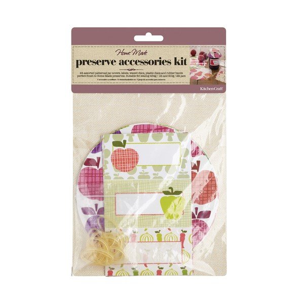 Komplet 24 okraskov za kozarce Kitchen Craft Fruits-image-1