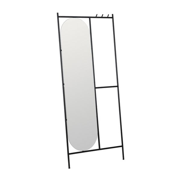 Stensko ogledalo z obešalnikom 70x160,5 cm – Ixia-image-2