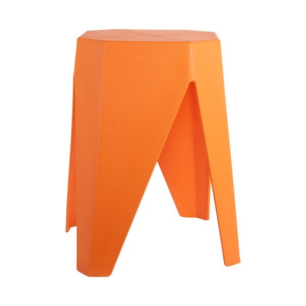 Oranžen plastičen stolček Cherish – Leitmotiv-image-1