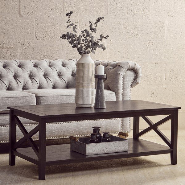 Črna klubska mizica 60x120 cm Heritage – Premier Housewares-image-4