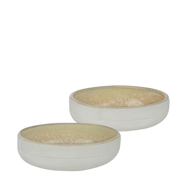 Bele/bež skledice iz kamna v kompletu 2 ks Sand Grain – Mette Ditmer Denmark