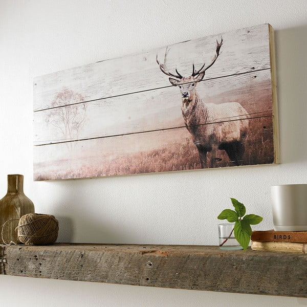 Lesena slika Graham & Brown Stag, 70 x 30 cm-image-1