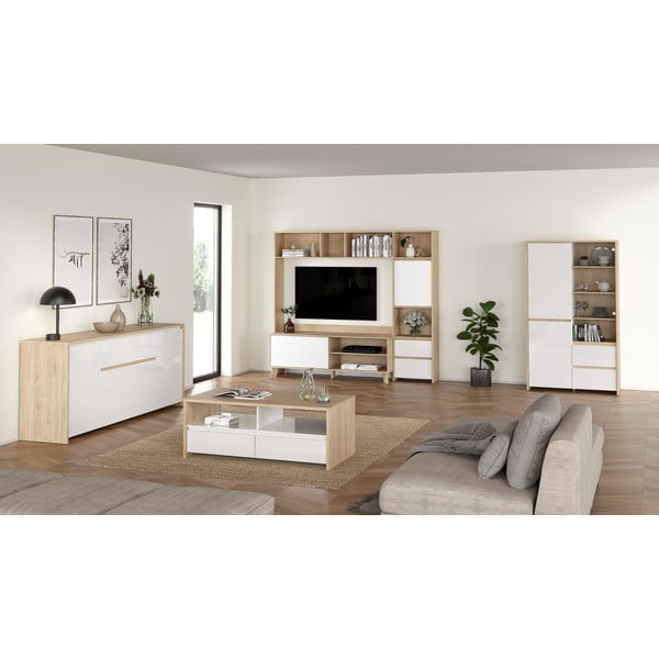 Mizica v beli in naravni barvi 60x120 cm Next – Tvilum-image-3