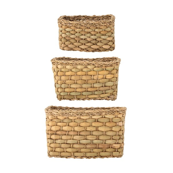 Košare v kompletu 3 ks iz morske trave 26x16x16 cm Ramon – Bloomingville-image-3