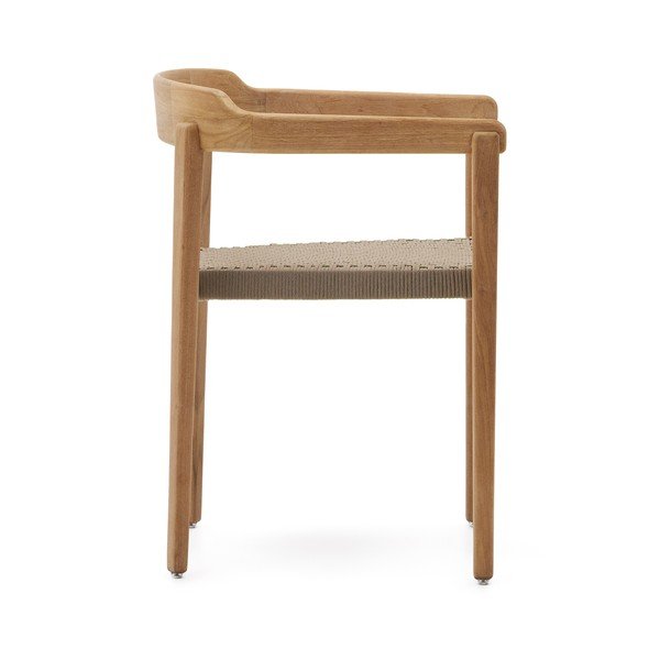 Vrtni stol iz masivnega lesa v naravni barvi Icaro – Kave Home-image-3