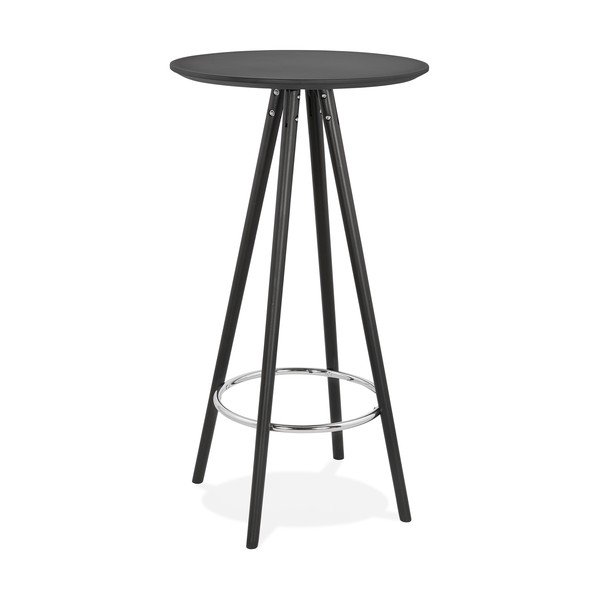 Črna barska miza Kokoon Deboo, višina 110 cm