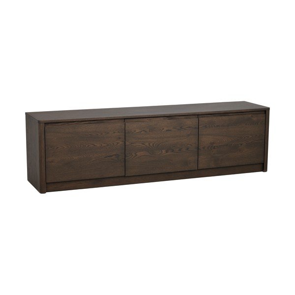 Komoda v hrastovem dekorju v temni naravni barvi 180x50x40 cm Melstone – Rowico