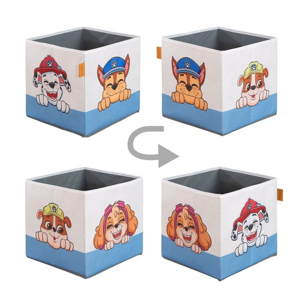Tekstilni otroški organizatorji za igrače v kompletu 2 ks 27x27x27 cm Paw Patrol – Roba-image-4