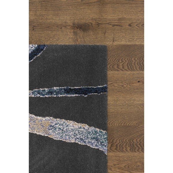 Temno modra volnena preproga 133x180 cm Sticks – Agnella-image-3