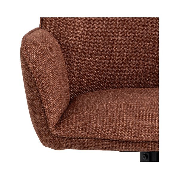 Opečnato oranžni oblazinjeni jedilni stoli v kompletu z nasloni za roke 2 ks Glenda – Actona-image-4