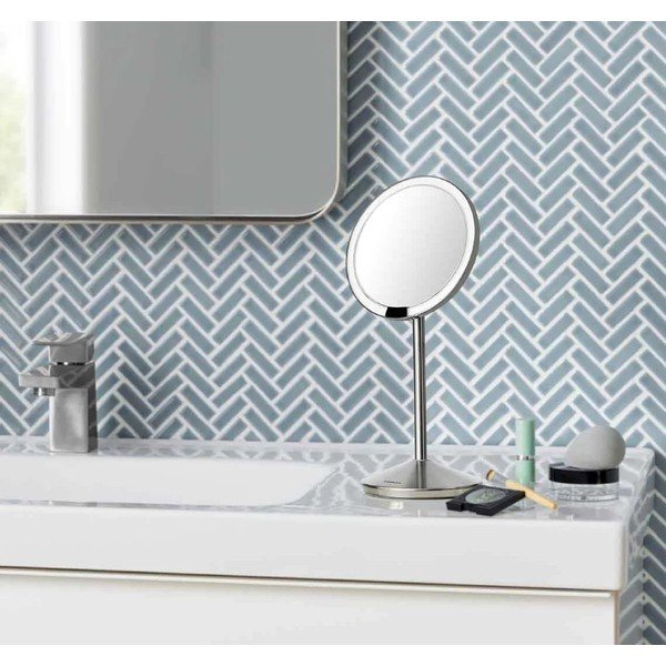 Kozmetično ogledalo z lučjo/povečevalno (10x) ø 12 cm Travel – simplehuman-image-3