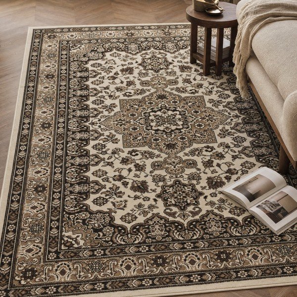 Bež preproga Nouristan Parun Tabriz, 120 x 170 cm-image-1