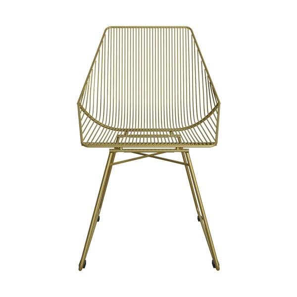 Kovinski stol v zlati barvi CosmoLiving by Cosmopolitan Ellis