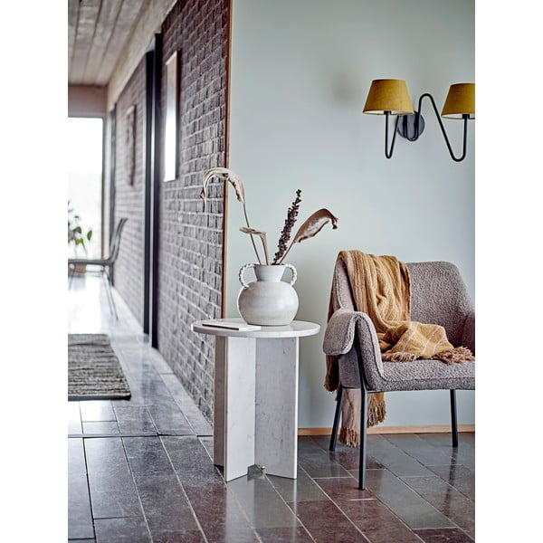 Marmorna okrogla stranska mizica ø 46 cm Jasmia – Bloomingville-image-2