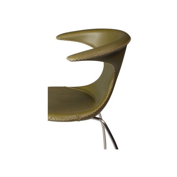 Zelen usnjen stol DAN-FORM Denmark Flair-image-3