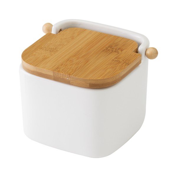 Bela keramična posoda za sol Unimasa, 750 ml-image-2