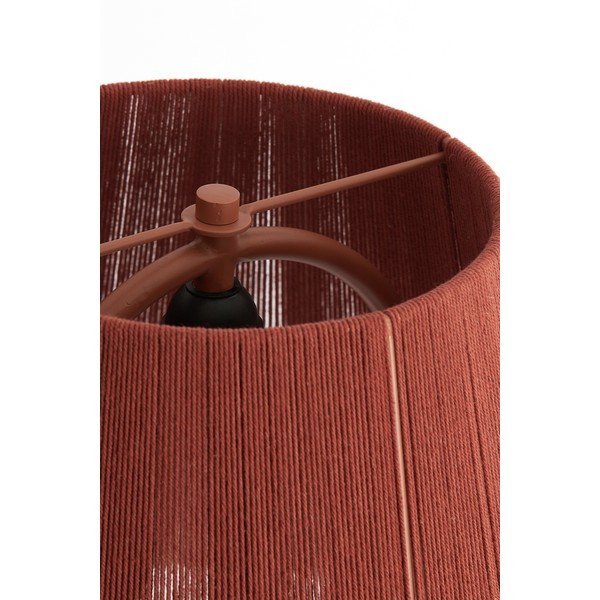 Opečnato oranžna namizna svetilka s tekstilnim senčilom (višina 58 cm) Espino – Light & Living-image-4