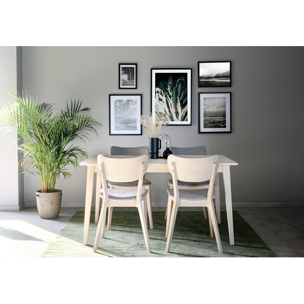 Mat lakirana hrastova jedilna miza Rowico Filippa, 140 x 90 cm-image-1